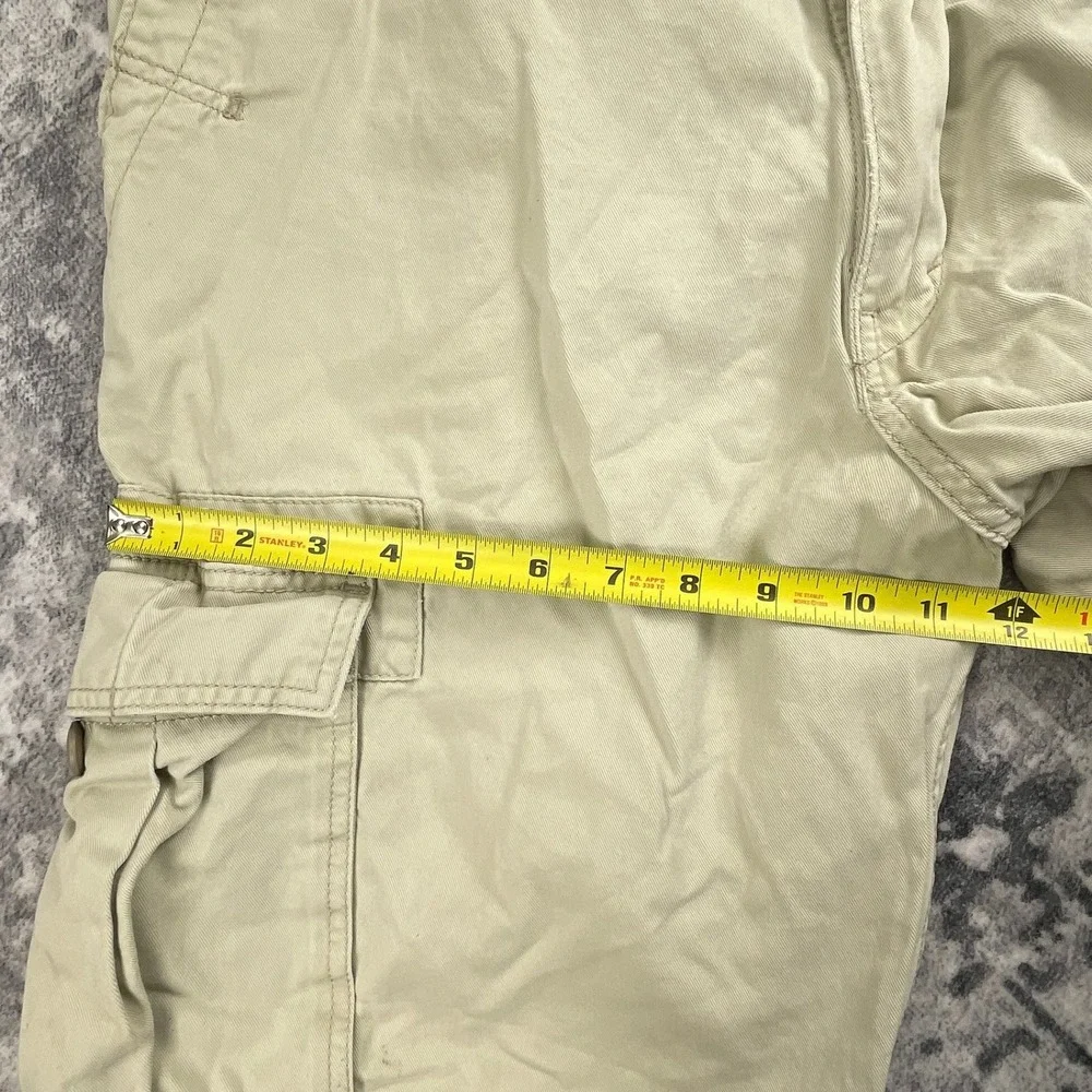 Levi Strauss Mens 36 Cargo Shorts Solid Khaki Workwear‎ Utility Cotton Classic